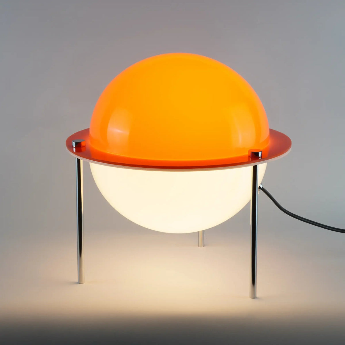 Ansa Table Lamp - Solar Orange - Illuminated