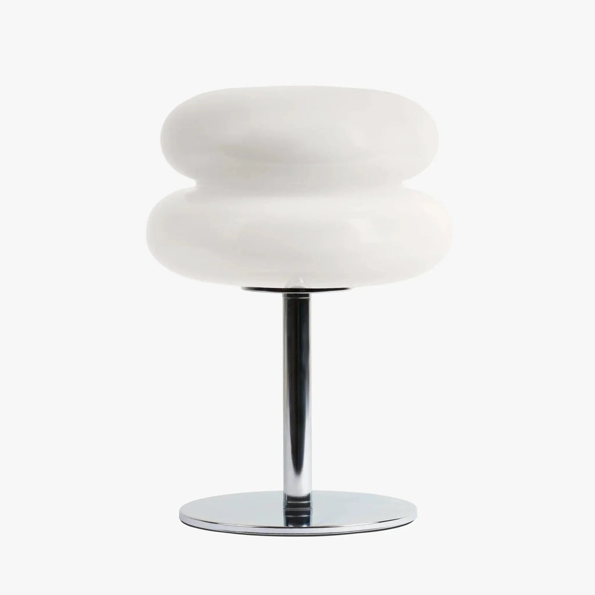 Pralina Table Lamp in Opal White - Front