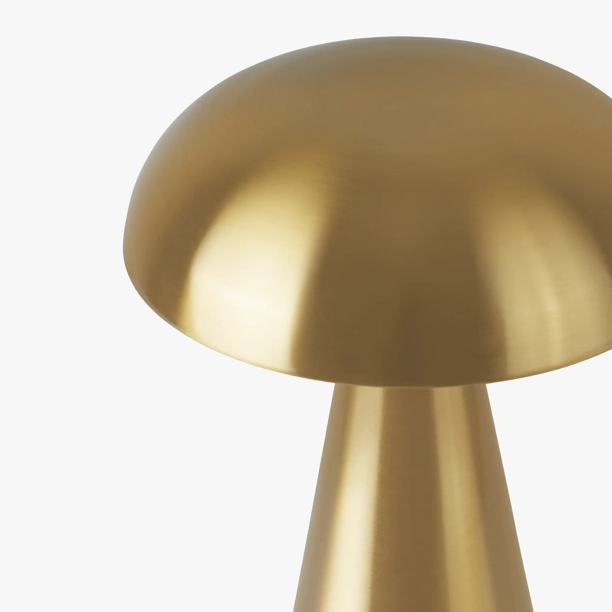 Serata Portable Lamp in Brushed Gold - Top
