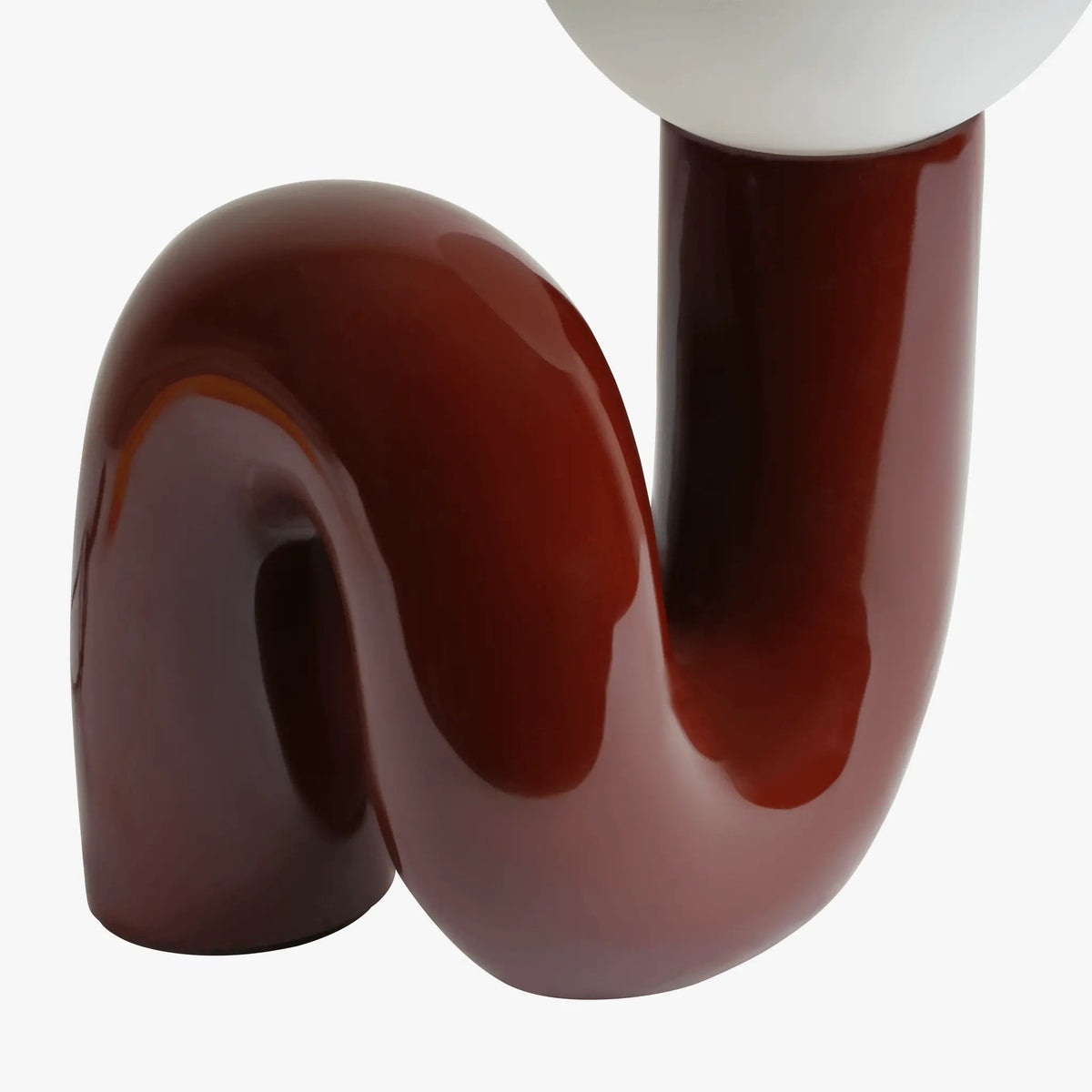 Torcetto Table Lamp in Burgundy Red - Base