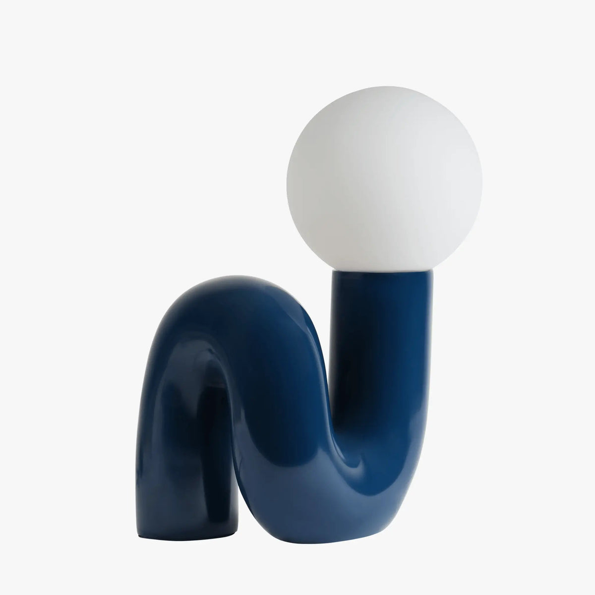 Torcetto Table Lamp in Midnight Blue - Front