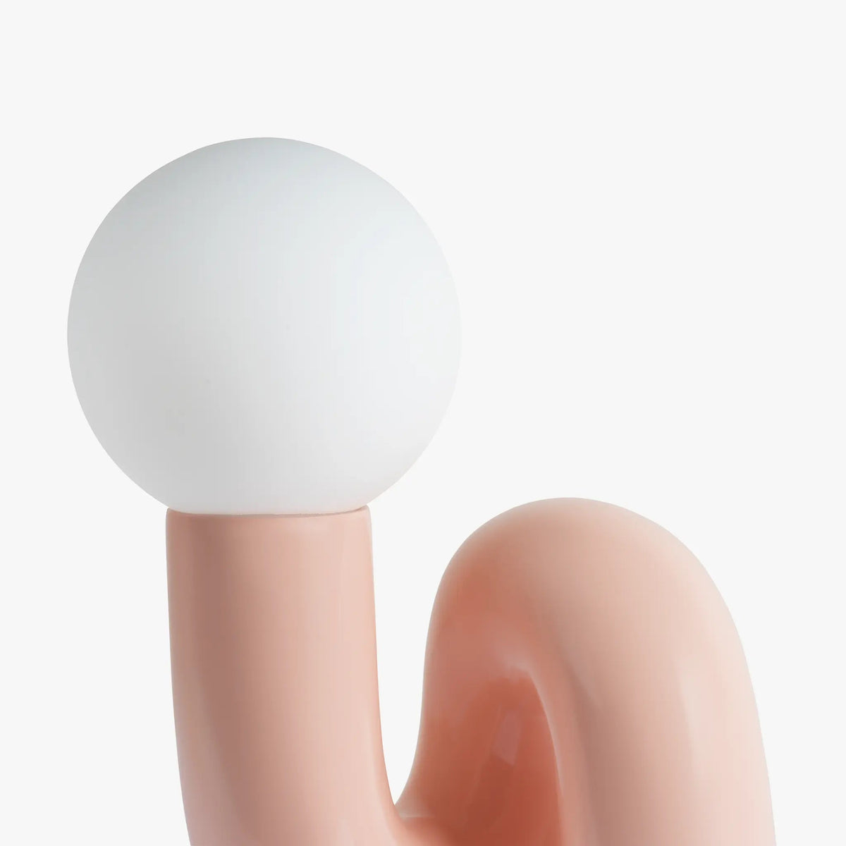 Torcetto Table Lamp in Cream Pink - Top